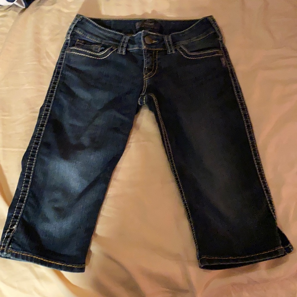 Silver jeans crop size 28